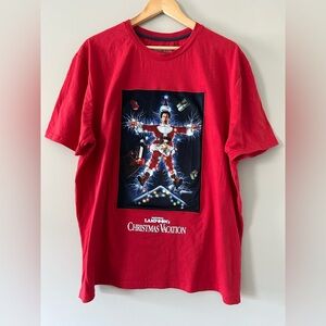 National Lampoons Christmas Vacation movie Red Graphic T-Shirt holiday Xmas
